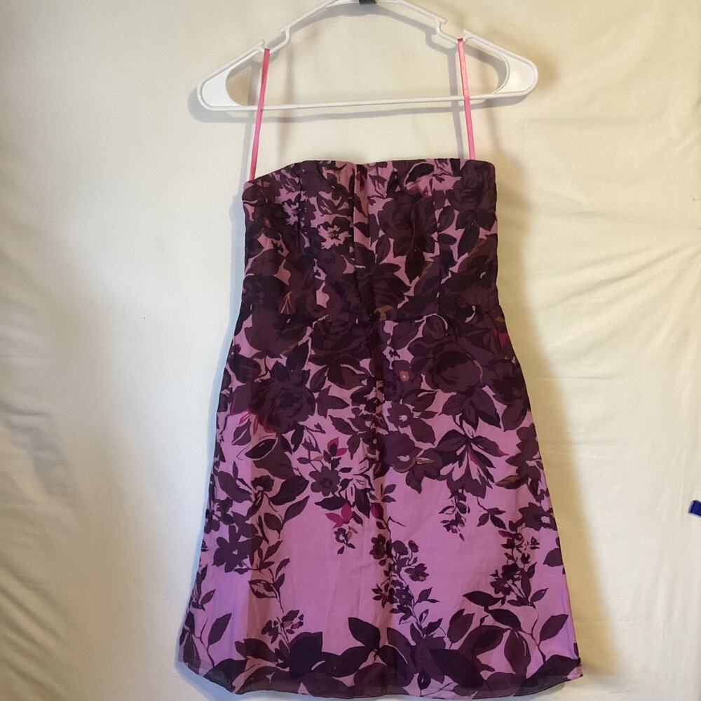 4606 The Limited Strapless Dress Mauve, Pink and Purple Size 2